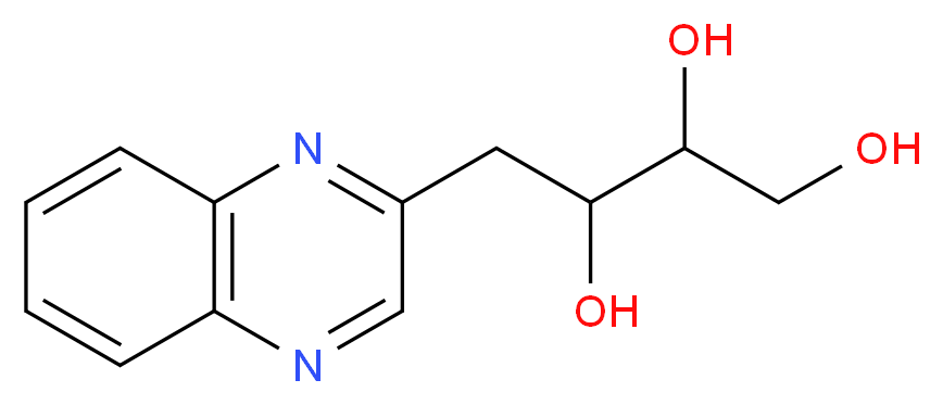 2-(2',3',4'-Trihydroxybutyl)quinoxaline_分子结构_CAS_42015-38-3)