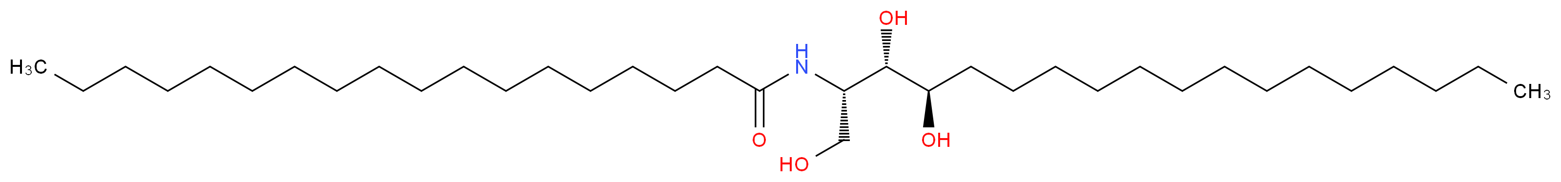 N-[(2S,3S,4R)-1,3,4-trihydroxyoctadecan-2-yl]octadecanamide_分子结构_CAS_34354-88-6