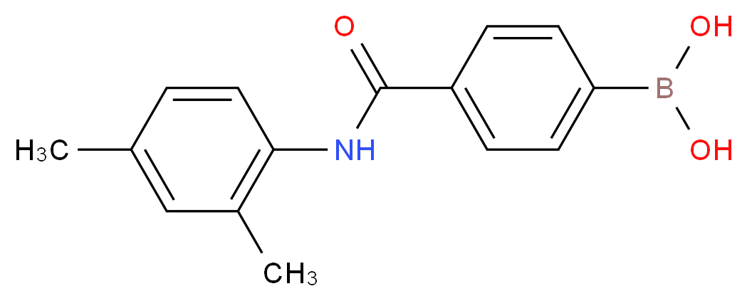 4-(2,4-二甲基苯基氨甲酰基)苯硼酸_分子结构_CAS_913835-38-8)