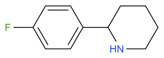 2-(4-Fluorophenyl)piperidine_分子结构_CAS_383128-03-8)