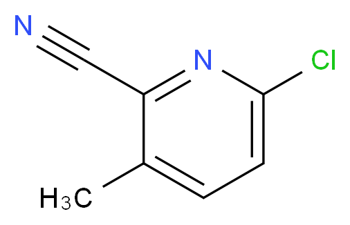 6-Chloro-3-methylpicolinonitrile_分子结构_CAS_1201924-31-3)