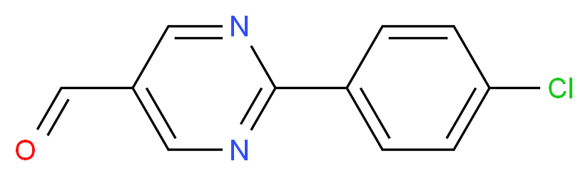 2-(4-chlorophenyl)pyrimidine-5-carbaldehyde_分子结构_CAS_)