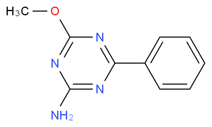 4-methoxy-6-phenyl-1,3,5-triazin-2-amine_分子结构_CAS_30369-38-1