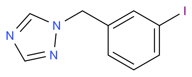 1-[(3-iodophenyl)methyl]-1H-1,2,4-triazole_分子结构_CAS_615534-73-1