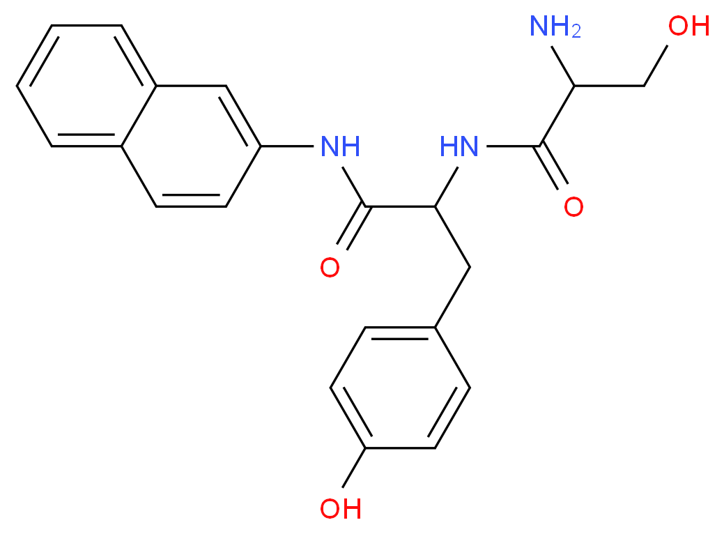 Ser-Tyr β-naphthylamide_分子结构_CAS_24008-82-0)