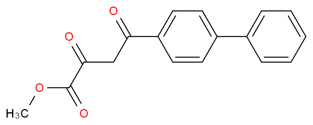 methyl 4-(1,1'-biphenyl-4-yl)-2,4-dioxobutanoate_分子结构_CAS_63656-27-9)