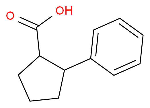 2-Phenyl-cyclopentanecarboxylic acid_分子结构_CAS_7015-25-0)