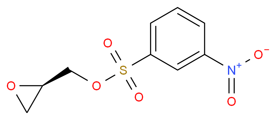 (R)-(-)-间硝基苯磺酸缩水甘油酯_分子结构_CAS_115314-17-5)