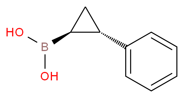 TRANS-2-PHENYLCYCLOPROPYLBORONIC ACID_分子结构_CAS_204378-97-2)