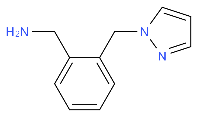 [2-(1H-Pyrazol-1-ylmethyl)benzyl]amine_分子结构_CAS_878466-22-9)
