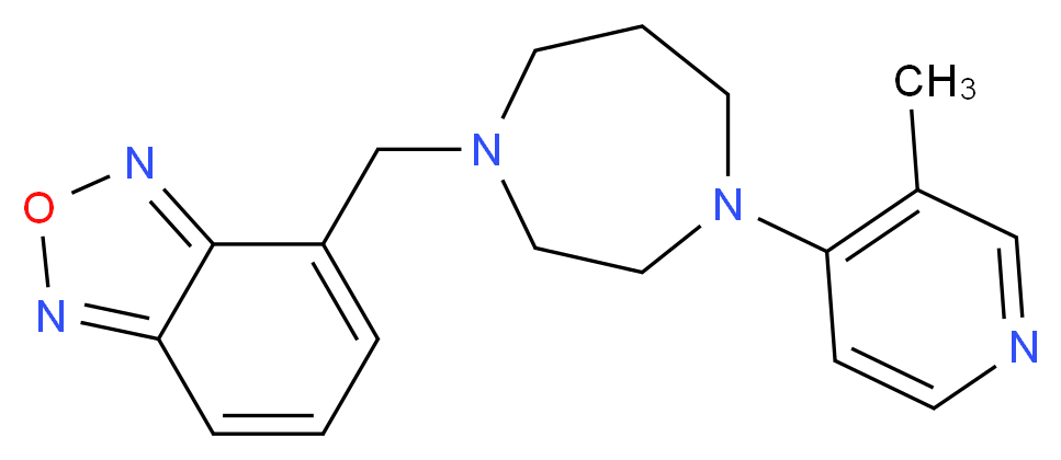 4-{[4-(3-methyl-4-pyridinyl)-1,4-diazepan-1-yl]methyl}-2,1,3-benzoxadiazole_分子结构_CAS_)