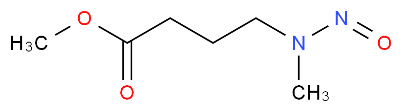 methyl 4-[methyl(nitroso)amino]butanoate_分子结构_CAS_51938-17-1