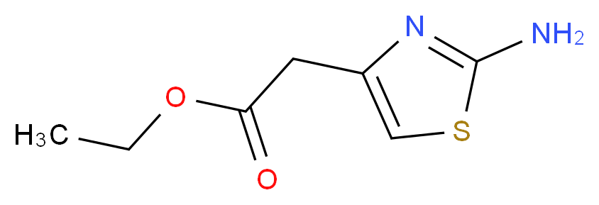 2-氨基-4-噻唑乙酸乙酯_分子结构_CAS_53266-94-7)