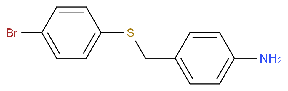 4-{[(4-Bromophenyl)sulfanyl]methyl}aniline_分子结构_CAS_54306-14-8)