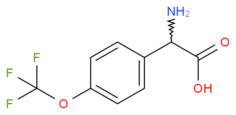 2-amino-2-[4-(trifluoromethoxy)phenyl]acetic acid_分子结构_CAS_261952-24-3