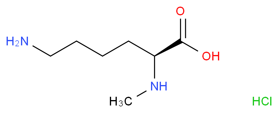 Nα-Methyl-L-lysine monohydrochloride_分子结构_CAS_14000-28-3)