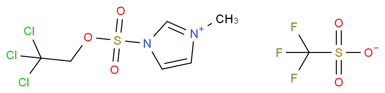 3-methyl-1-[(2,2,2-trichloroethoxy)sulfonyl]-1H-imidazol-3-ium trifluoromethanesulfonate_分子结构_CAS_903587-97-3