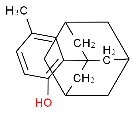 2-(1-Adamantyl)-4-methylphenol_分子结构_CAS_41031-50-9)