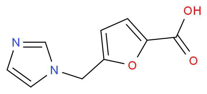 5-(1H-imidazol-1-ylmethyl)furan-2-carboxylic acid_分子结构_CAS_876709-30-7