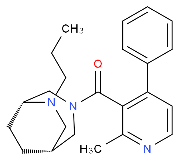 (1R*,5R*)-3-[(2-methyl-4-phenylpyridin-3-yl)carbonyl]-6-propyl-3,6-diazabicyclo[3.2.2]nonane_分子结构_CAS_)