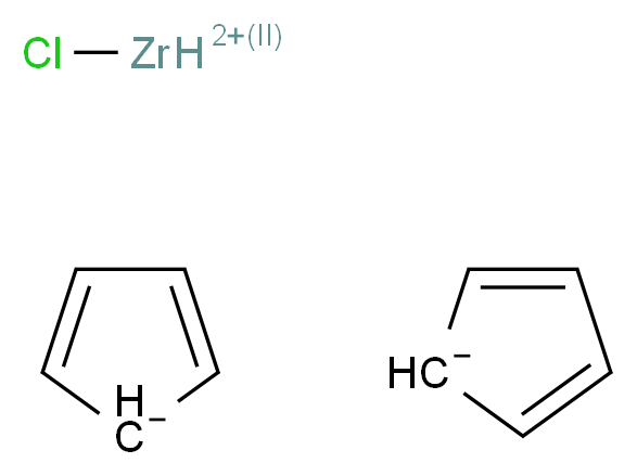 chloro(hydrido)zirconiumiumylium; bis(cyclopenta-2,4-dien-1-ide)_分子结构_CAS_37342-97-5