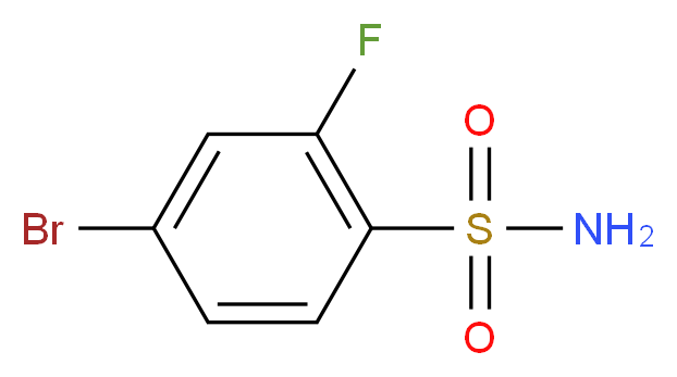 4-bromo-2-fluorobenzene-1-sulfonamide_分子结构_CAS_214210-30-7