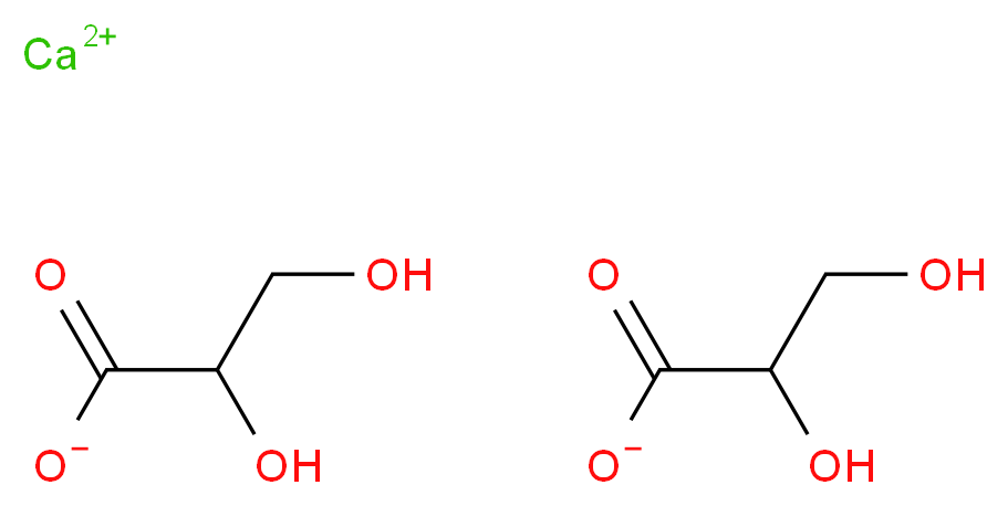 DL-甘油酸钙盐二水合物_分子结构_CAS_67525-74-0)
