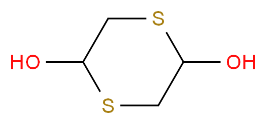 1,4-Dithiane-2,5-diol_分子结构_CAS_40018-26-6)