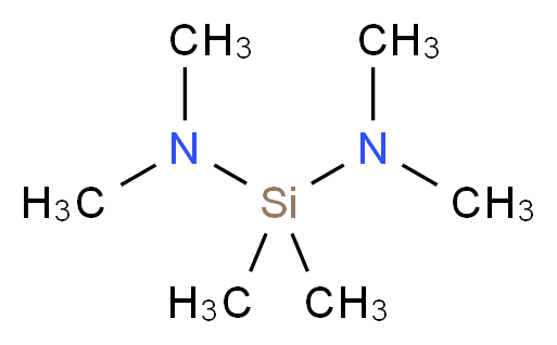 双(二甲基氨基)二甲基硅烷_分子结构_CAS_3768-58-9)