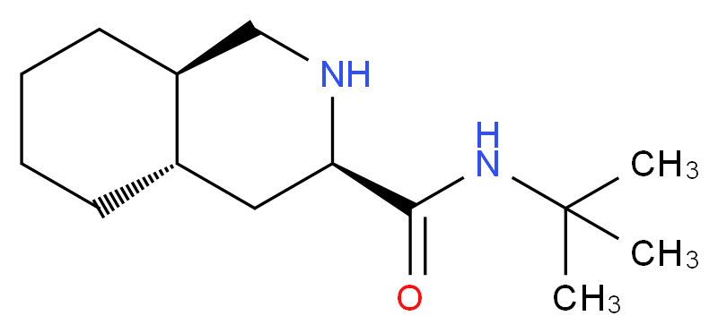 (S)-tert-Butyl-decahydro-3-isoquinoline carboxamide_分子结构_CAS_)
