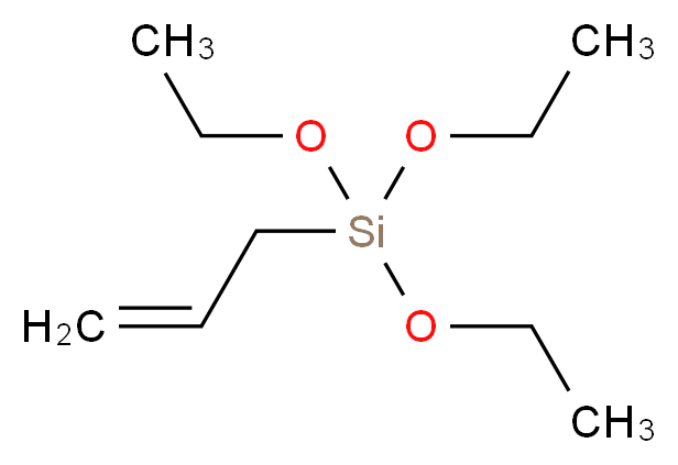 triethoxy(prop-2-en-1-yl)silane_分子结构_CAS_2550-04-1