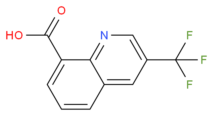 3-(trifluoromethyl)quinoline-8-carboxylic acid_分子结构_CAS_588702-66-3