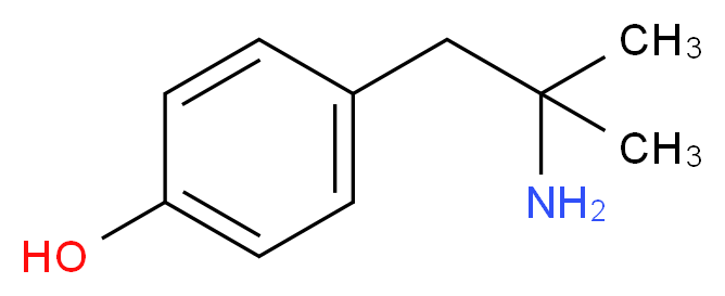 4-(2-amino-2-methylpropyl)phenol_分子结构_CAS_51706-55-9)