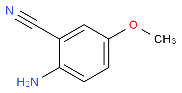 2-amino-5-methoxybenzonitrile_分子结构_CAS_23842-82-2