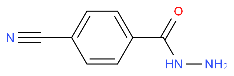 4-cyanobenzohydrazide_分子结构_CAS_43038-36-4
