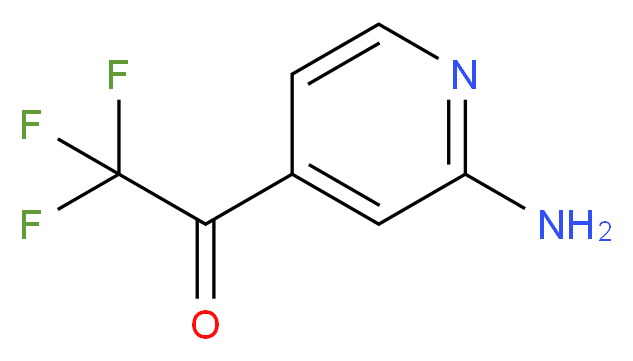 1-(2-aminopyridin-4-yl)-2,2,2-trifluoroethan-1-one_分子结构_CAS_1060801-36-6