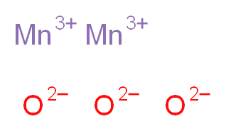 dimanganese(3+) ion trioxidandiide_分子结构_CAS_1317-34-6