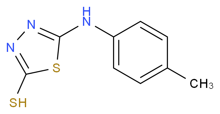 5-[(4-methylphenyl)amino]-1,3,4-thiadiazole-2-thiol_分子结构_CAS_14731-25-0