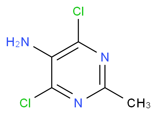 4,6-dichloro-2-methylpyrimidin-5-amine_分子结构_CAS_39906-04-2