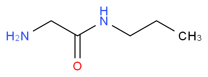 2-amino-N-propylacetamide_分子结构_CAS_62029-81-6