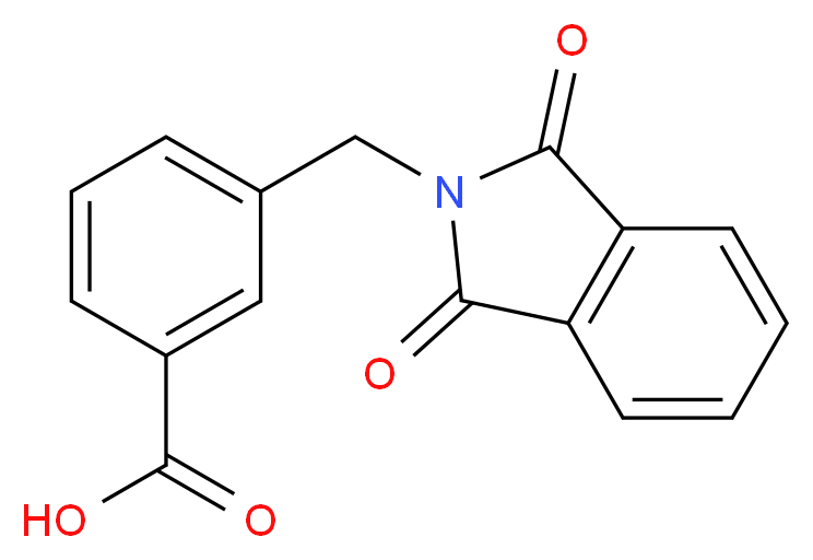 3-[(1,3-dioxo-2,3-dihydro-1H-isoindol-2-yl)methyl]benzoic acid_分子结构_CAS_106352-01-6