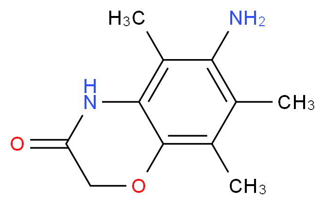 6-amino-5,7,8-trimethyl-2H-1,4-benzoxazin-3(4H)-one_分子结构_CAS_924845-80-7)