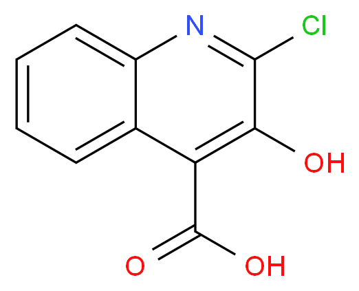 2-Chloro-3-hydroxyquinoline-4-carboxylic acid_分子结构_CAS_847547-91-5)