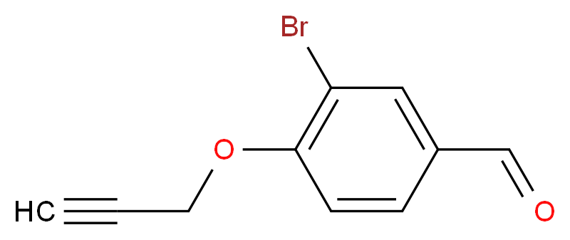 3-bromo-4-(prop-2-yn-1-yloxy)benzaldehyde_分子结构_CAS_428487-30-3