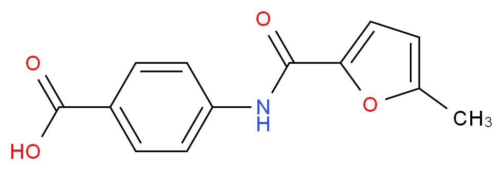 4-[(5-methyl-2-furoyl)amino]benzoic acid_分子结构_CAS_423731-96-8)