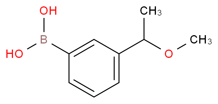 [3-(1-methoxyethyl)phenyl]boronic acid_分子结构_CAS_1287753-32-5