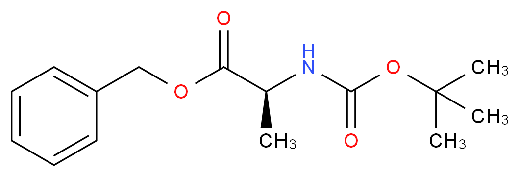 benzyl (2S)-2-{[(tert-butoxy)carbonyl]amino}propanoate_分子结构_CAS_51814-54-1
