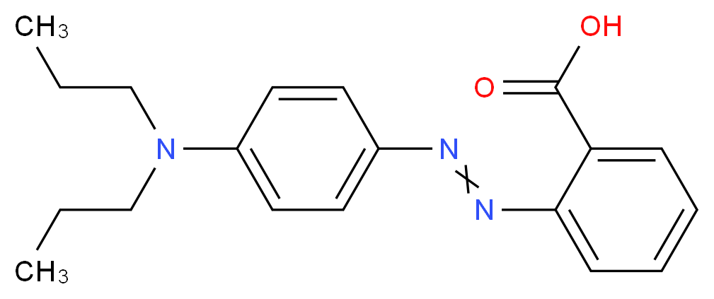 2-{2-[4-(dipropylamino)phenyl]diazen-1-yl}benzoic acid_分子结构_CAS_2641-01-2