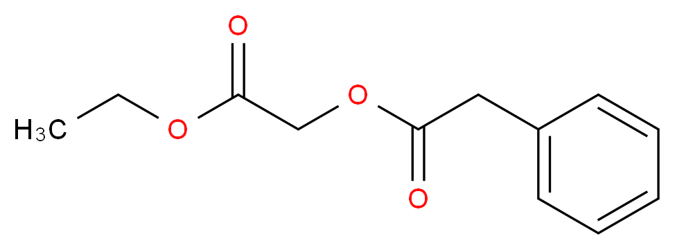 (苯基乙酰氧基)乙酸乙酯_分子结构_CAS_91497-39-1)