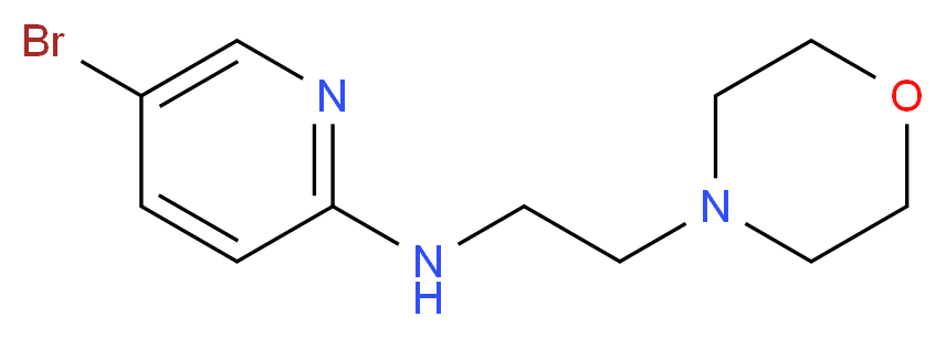 5-bromo-N-[2-(morpholin-4-yl)ethyl]pyridin-2-amine_分子结构_CAS_364794-56-9